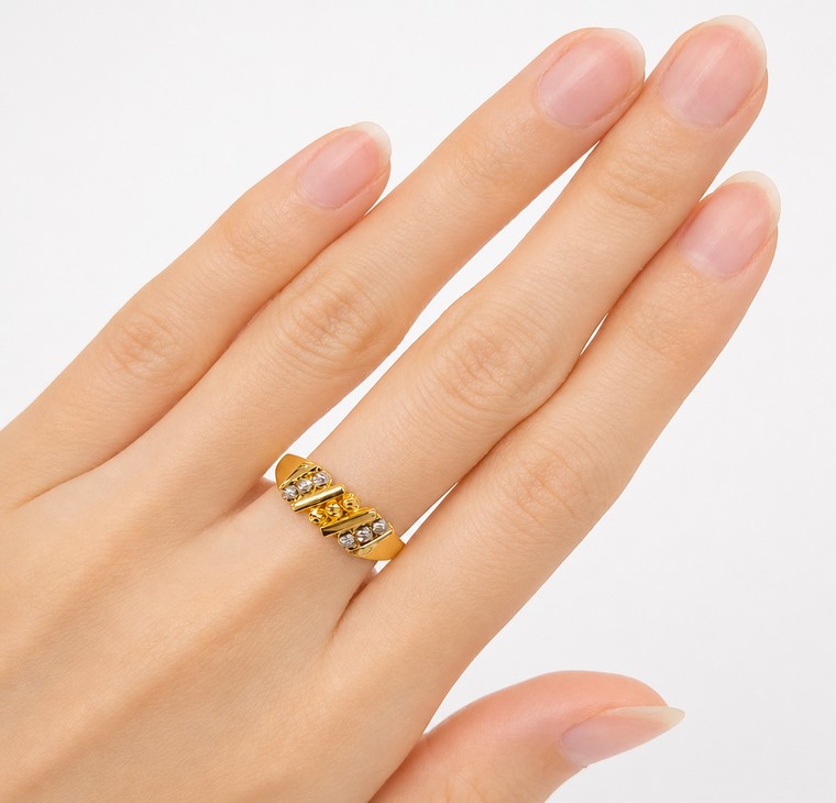 Merchant9 Cincin Emas NOVA Boba Tetris 2C L:0.6CM
