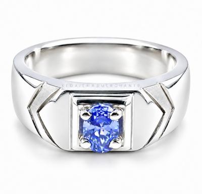 Merchant9 Cincin Perak Batu Biru Bimasakti
