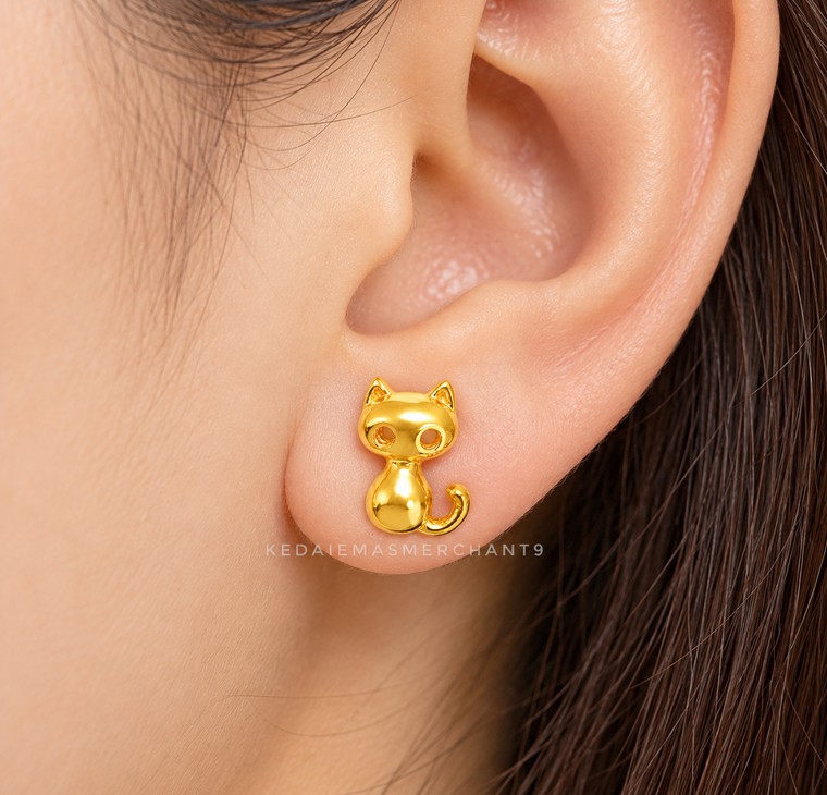 Merchant9 Subang Skrew Cat L:0.45CM