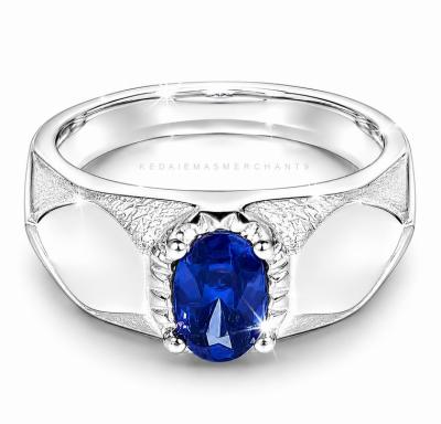 Merchant9 Cincin Perak Batu Biru
