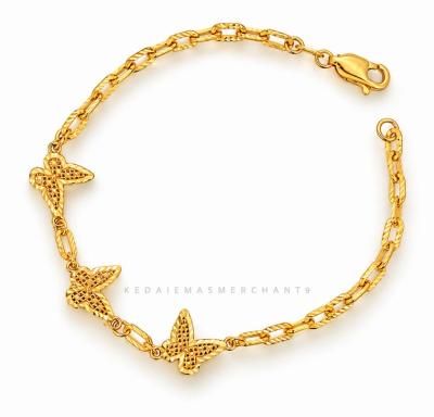 Merchant9 Rantai Tangan Choker Paperclip Butterfly 3 L:0.9CM