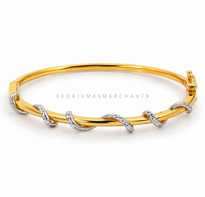Merchant9 Gelang Wave Alunan Diamond Cut 2C L:0.5CM