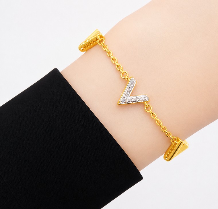 Merchant9 Rantai Tangan Sauh 5 V Diamond Cut 2C L:0.9CM