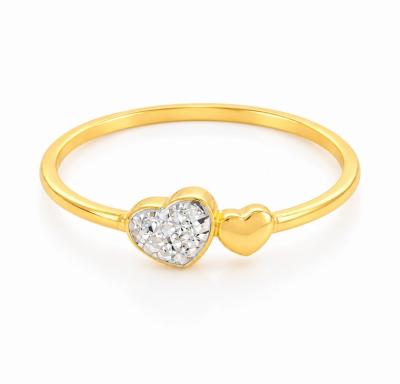 Merchant9 Cincin Emas Minimalist Love Twin 2C