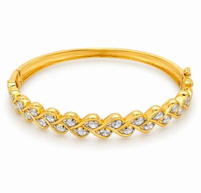 Merchant9 Gelang LOUISE Wave Diamond Cut 2C L:0.7CM