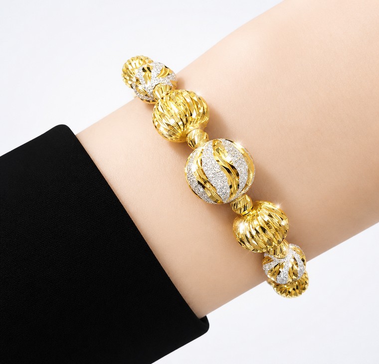 Merchant9 Rantai Tangan Choker Bola Marble 2C L:1CM