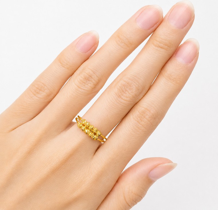 Merchant9 Cincin Emas Bubble Dimensi 2 Layer L:0.5CM