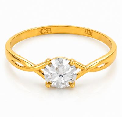 Merchant9 Cincin Emas Circcle Diamond Cut L:0.5CM