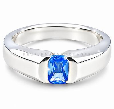 Merchant9 Cincin Perak Batu Biru