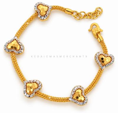 Merchant9 Rantai Tangan Belut Honey Love 2C L:1.15CM