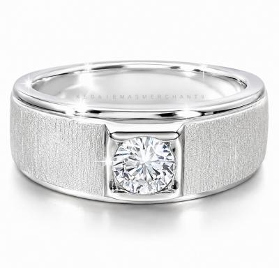 Merchant9 Cincin Perak RG003MD White Matte