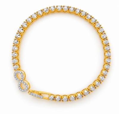 Merchant9 Rantai Tangan LOUISE Infinity Diamond Cut 2C L:0.4CM