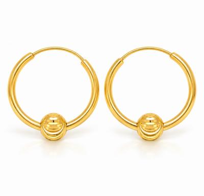 Merchant9 Subang Ring Boba Half Moon DIA:1.5CM