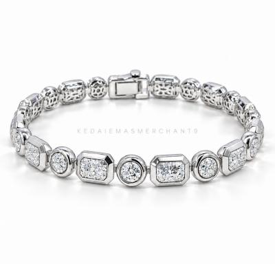 Merchant9 Rantai Tangan NOVA Ice Cut Circle Octelle Chrome L:0.6CM (KLIP)