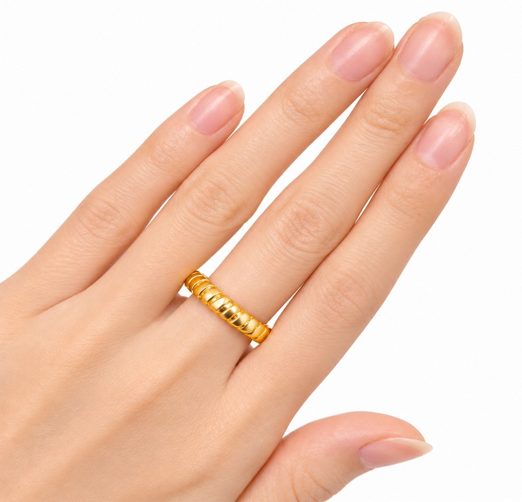 Merchant9 Cincin Emas Snake Skin Twist L:0.35CM