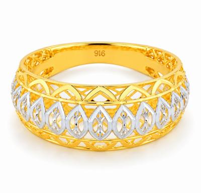 Merchant9 Cincin Emas Lintah Kerawang 2C L:0.9CM