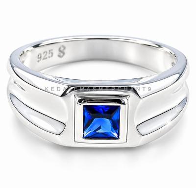 Merchant9 Cincin Perak Batu Royal Blue 3333