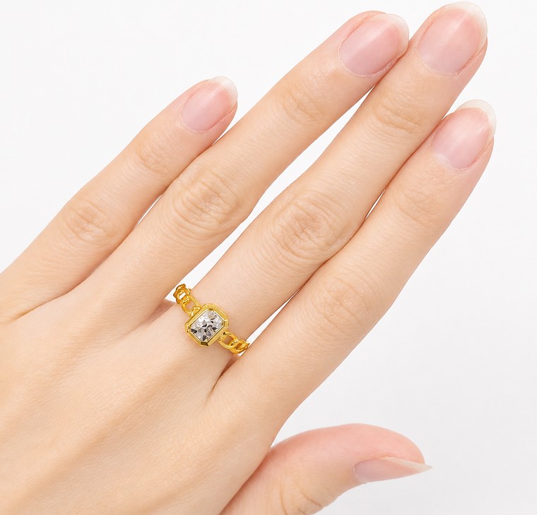 Merchant9 Cincin Emas NOVA Ice Cut Octelle Sauh 2C L:0.75CM