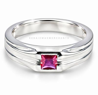 Merchant9 Cincin Perak Batu Merah 3276