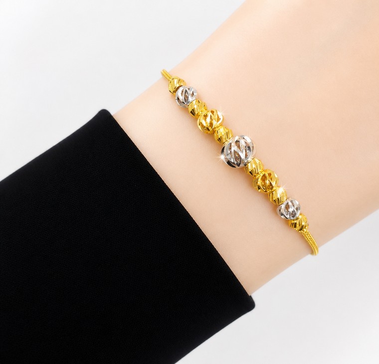 Merchant9 Rantai Tangan Choker Candy Kerawang 2C L:0.5CM