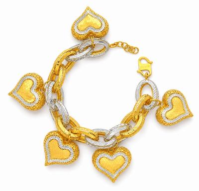 Merchant9 Rantai Tangan Sauh Oval Kerawang Dimensi Gantung Honey Love 2C L:1.3CM