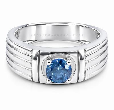 Merchant9 Cincin Perak Biru Muda CPBLSS