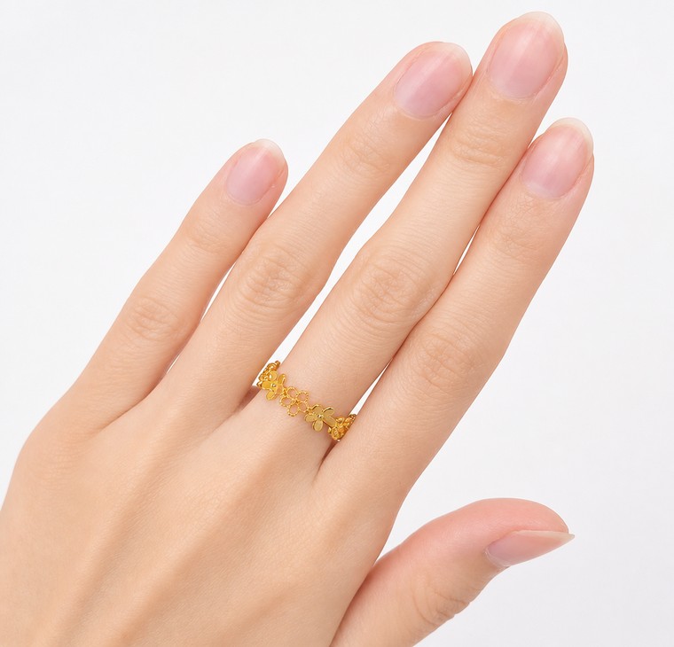 Merchant9 Cincin Emas Daisy Polish L:0.5CM