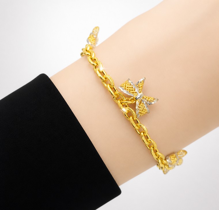 Merchant9 Rantai Tangan Gantung Sauh Ribbon 2C L:0.3CM