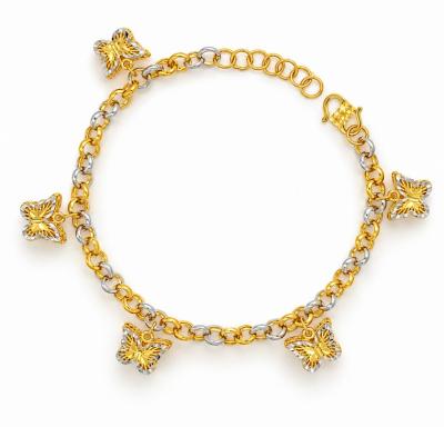 Merchant9 Rantai Tangan Kendi Gantung Butterfly Kerawang 2C L:0.4CM
