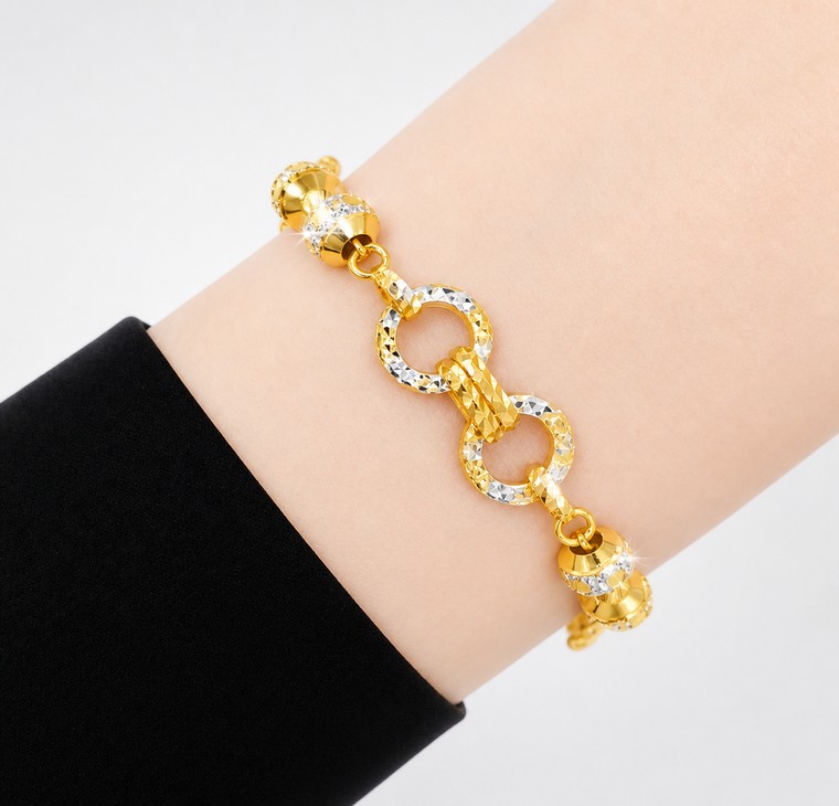 Merchant9 Rantai Tangan Ring Candy Bebola Dot 2C L:0.9CM