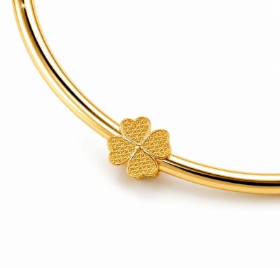 Merchant9 Beads Clover Full Gold L:1CM