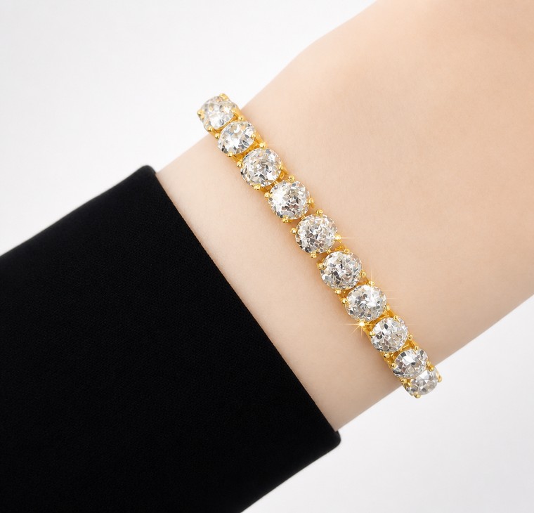Merchant9 Rantai Tangan LOUISE Diamond Cut Ice 2C L:0.5CM