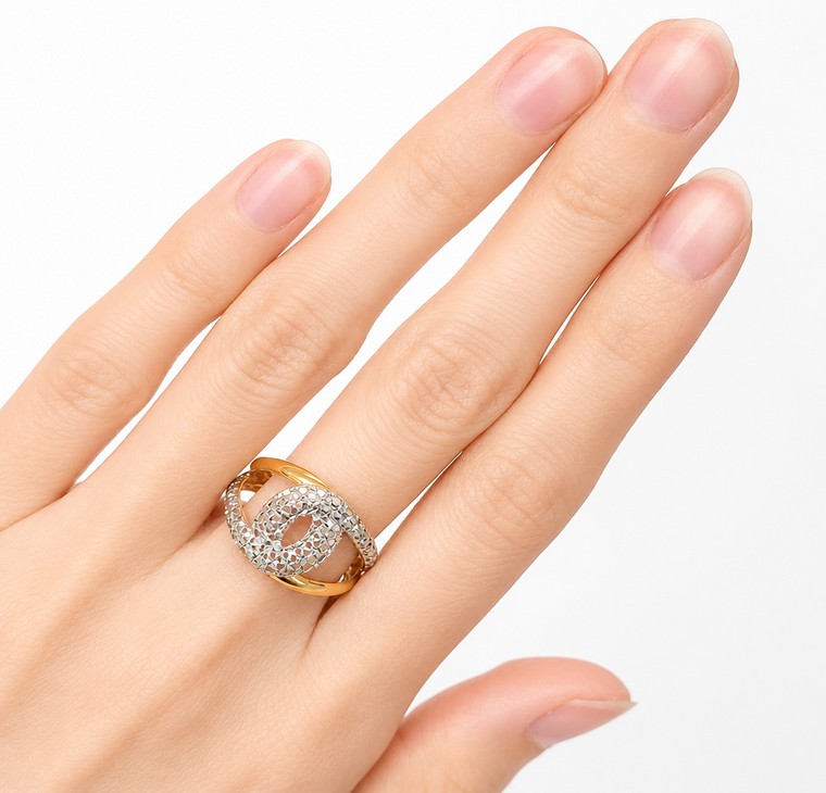 Merchant9 Cincin Emas Belt Kerawang 2C L:1.2CM
