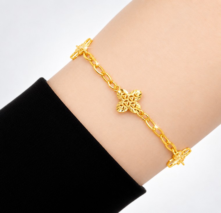 Merchant9 Rantai Tangan Sauh Fleur L:0.8CM