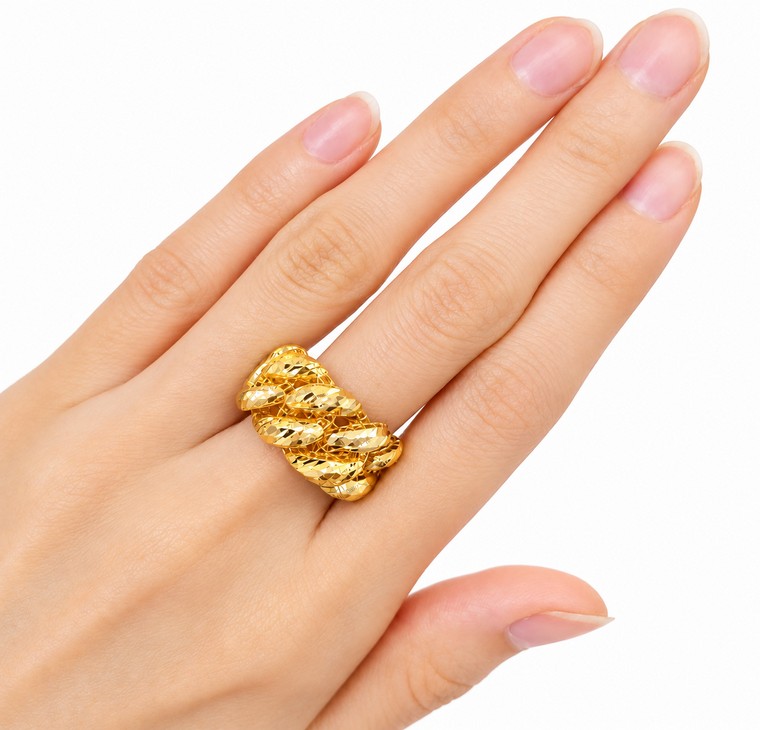Merchant9 Cincin Emas Gajah Dimensi L:1.15CM