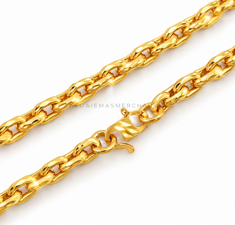 Merchant9 Rantai Leher Sauh Dimensi L:0.35CM