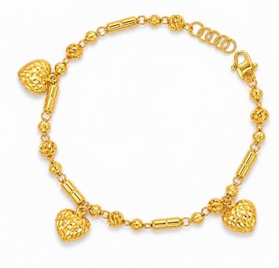 Merchant9 Rantai Tangan Buluh Candy Kerawang Gantung Love L:0.4CM