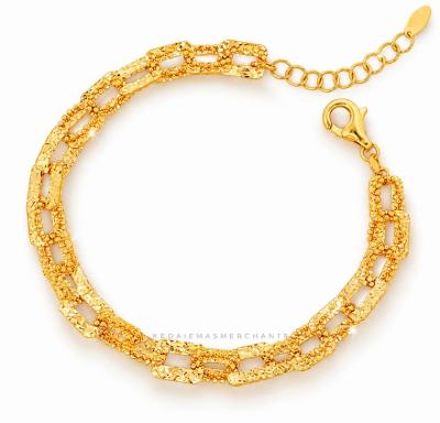 Merchant9 Rantai Tangan NOVA Ice Cut Sauh Petak Biji Sawi L:0.65CM
