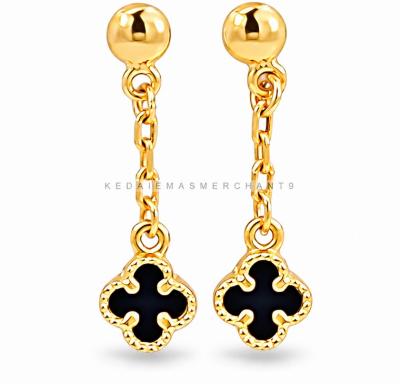 Merchant9 Subang Paku Dangle VC Black L:0.4CM