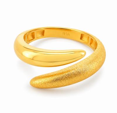 Merchant9 Cincin Emas Silang Polish Matte