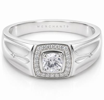 Merchant9 Cincin Perak Sinar Batu Putih 3358