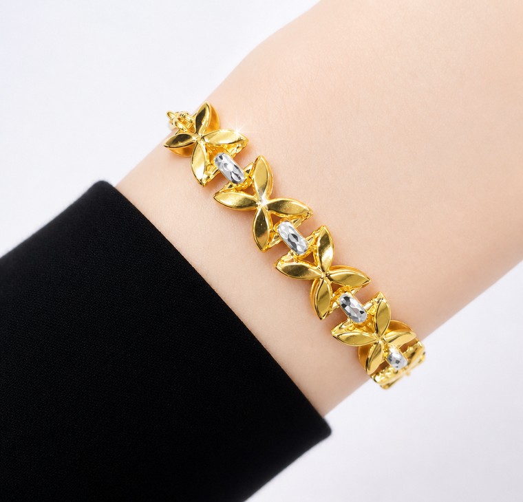 Merchant9 Rantai Tangan Sauh Choker Bunga Tanjung 2C L:0.8CM