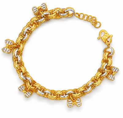 Merchant9 Rantai Tangan Kendi Gantung Ribbon Kerawang 2C L:0.7CM