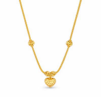 Merchant9 Rantai Leher Mesin Box Choker Bola Gantung Love Mozaic
