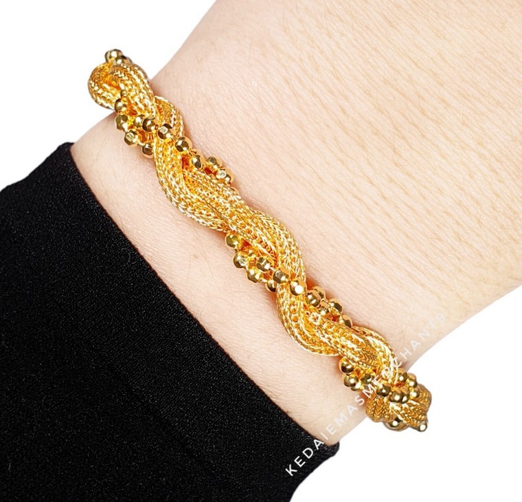 Merchant9 Rantai Tangan Tocang Jasmine L:0.6CM