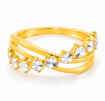 Merchant9 Cincin Emas Silang Diamond Cut 2C L:0.8CM