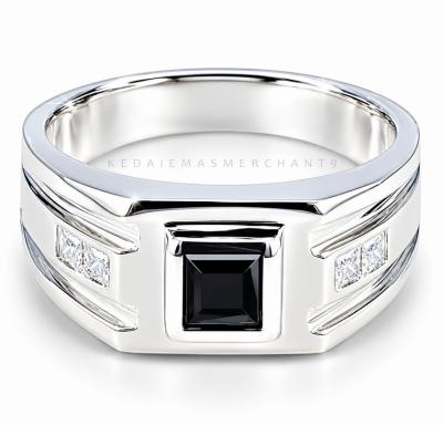 Merchant9 Cincin Perak Batu Hitam 3389