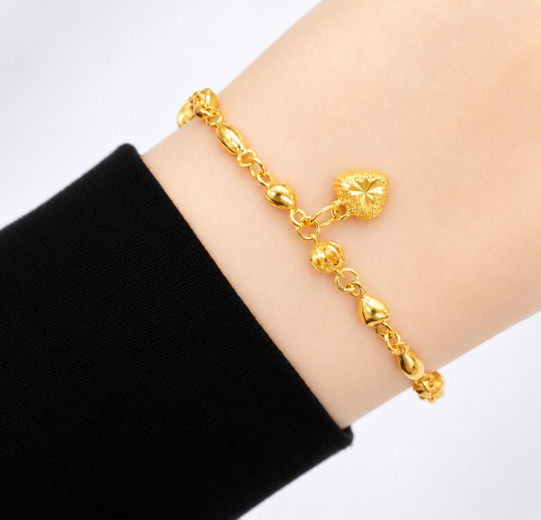 Merchant9 Rantai Tangan Candy Kerawang Cekmek Gantung Love L:0.35CM