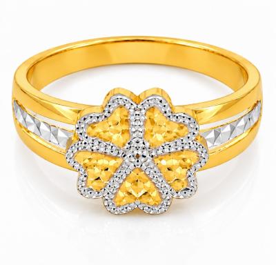 Merchant9 Cincin Emas 3 Layer Honey Flower 2C L:1CM