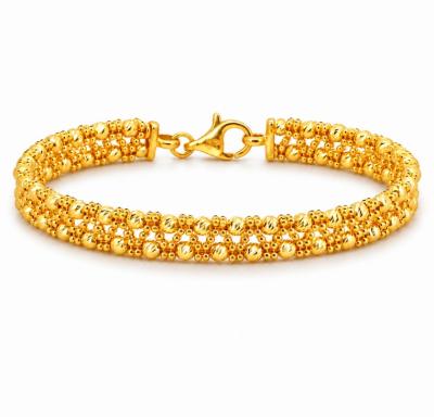 Merchant9 Gelang Oval Boba Italian Weave 2 Layer 2C L:0.7CM